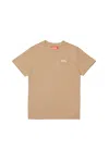 Diesel Logo-detail Cotton T-shirt In Nude