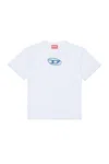 Diesel Logo-embroidered T-shirt In White