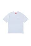 Diesel T-shirt Con Maxi Logo Oval D In White