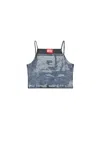 Diesel T-shirt Con Finishing Mylar E Paillettes In Black