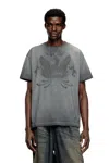 Diesel T-shirt With Phoenix Devoré