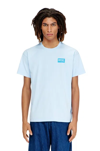 Diesel T-shirt With Plastisol Print In Blue
