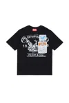 Diesel T-shirt With Printed Logo In Black