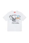 Diesel T-shirt With Printed Logo In White