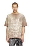 Diesel T-shirt With Tonal Medieval Print
