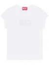 Diesel T-angie T-shirt In Stretch Cotton In White