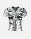 Diesel T Ai Topwear In Silver Acetate