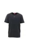 Diesel T-adjust Cotton T-shirt In Black