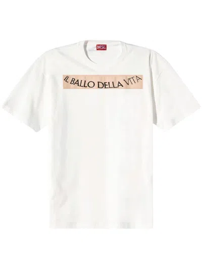 Diesel T-shirts And Polos In Beige
