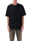 Diesel T-boggy-megoval-d T-shirt With Tonal And Contrasting Logo Embroidery In Black