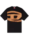 Diesel Men T-boxt-bleach T-shirt With Print In Black