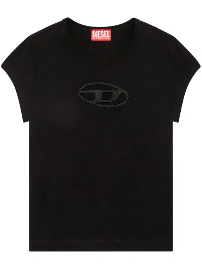 DIESEL DIESEL T SHIRTS AND POLOS BLACK