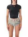 Diesel Short-sleeved T-shirt In Black