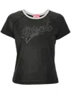 Diesel T-shirt In Black Cotton In Black