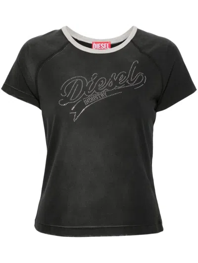 Diesel T-shirt In Black Cotton