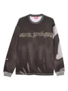 Diesel Logo-print Long-sleeves Sweatshirt In Gray