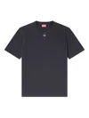 Diesel Mens 9xx T-madjust-tr Branded Cotton-jersey T-shirt In Gray