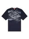 Diesel Cotton T-shirt With Oval D Print In Multi