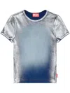 Diesel T-ele-long-q1 T-shirt In Multicolor