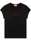 Diesel Logo Short-sleeved T-shirt In Black