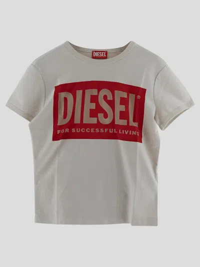 Diesel T-shirts And Polos In White