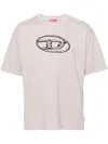 Diesel Faded T-shirt With Oval D Print In Pink