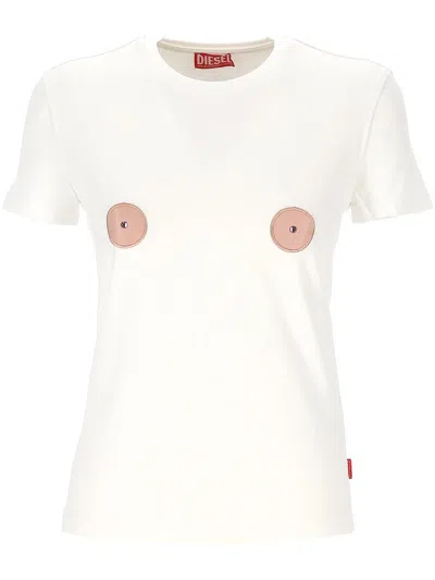 Diesel T-shirts And Polos In White