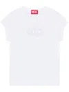 Diesel T-angie T-shirt In Stretch Cotton In White