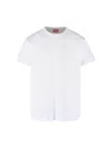 Diesel T-shirt In White Cotton With Logo In White