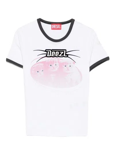 Diesel T-shirts And Polos In White
