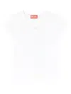 Diesel T-angie Logo-embroidery T-shirt In White