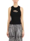 Diesel M-onerva Oval D Cutout Rib Tank In Black
