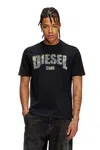 Diesel T-adjust-r25 T-shirt In Black