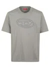 Diesel T-shirt Brodé En Coton In Du