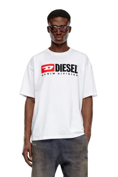 Diesel Essentials Man T-shirt White Size L Cotton