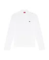 Diesel T-smith Cotton Polo Shirt In White