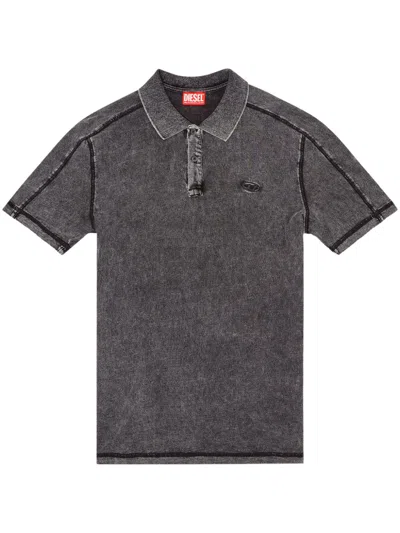 Diesel T-swind-r1 Polo Top In Black