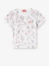Diesel Cat-print T-shirt With Short Sleeves Throughout In White