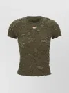 Diesel T-uncutie-long-p2 Distressed T-shirt