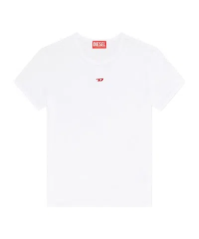 DIESEL DIESEL T-UNCUTIE-LONG-D EMBROIDERED D PATCH T-SHIRT