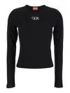 Diesel T-uncutie-long-d T-shirt In Black