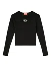 Diesel Long Sleeve Sweater In Black