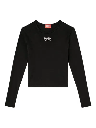 DIESEL 'T-UNCUTIE-LONG-LS-OD' LONG-SLEEVED T-SHIRT IN BLACK DIESEL