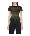 Diesel T-uncutie-long-n5 Printed T-shirt In Black