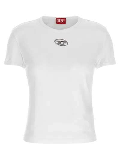 Diesel White Organic Jersey T-uncutie-long-od-q1 Slim T-shirt