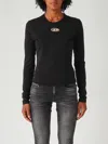 Diesel T-uncutie-long T-shirt In Black