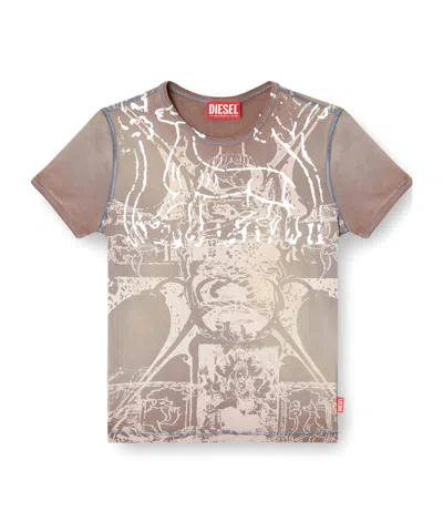 DIESEL T-UNCUTIES-LONG-R6 T-SHIRT
