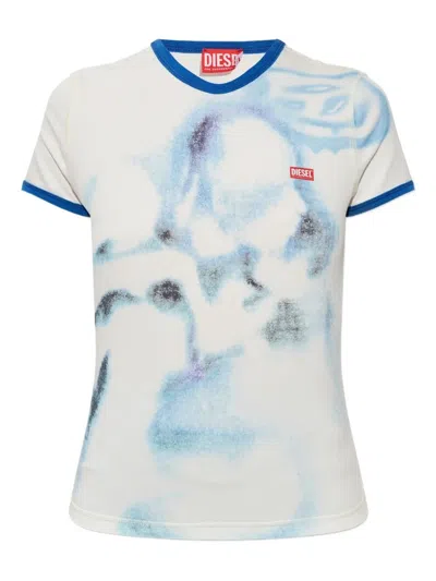 Diesel `t-uncuties-long-s1` T-shirt In White