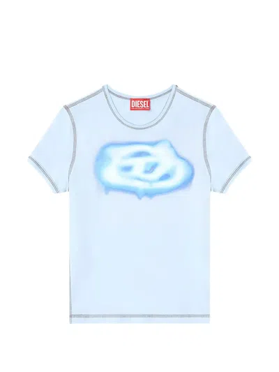 DIESEL T-UNCUTIES-LONG-S3 PRINTED T-SHIRT