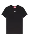 Diesel T-uncutieslong-od Logo T-shirt In Black